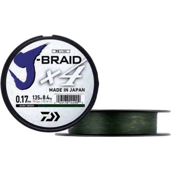 Daiwa Jbraid 4 Braid 0.07mm 135m 3 Daiwa Jbraid 4 Braid 0.07mm 135m